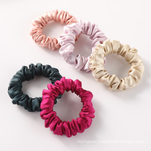 Customised fashional hair ties satin scrunchies large silk scrunchies set with box